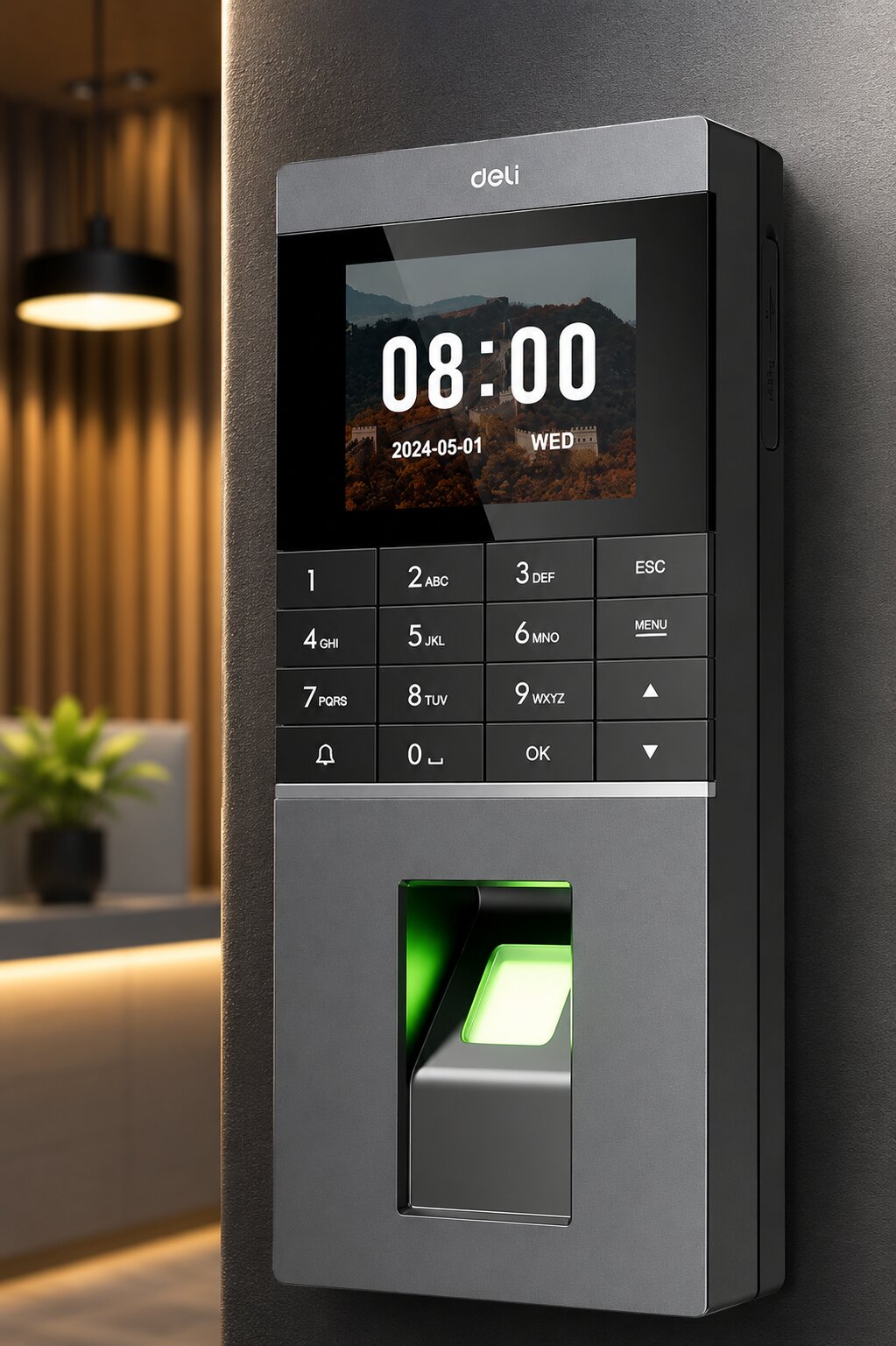 Deli Access Control Machine ES601 Silver Black
